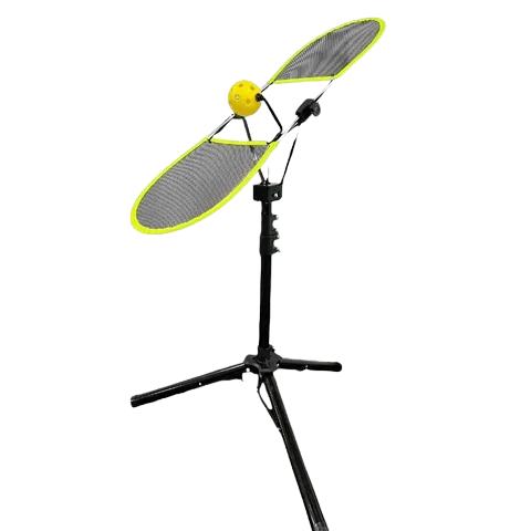 Portable pickleball spin trainer
