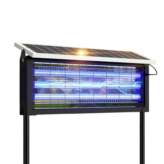 Solar outdoor bug zapper